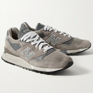 New Balance 998 Core Made in USA Leather Mesh Suede Sneakers US9 D Gray U998GR